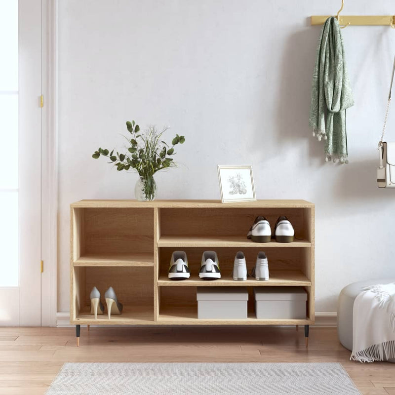 Schoenenkast 102X36X60 Cm Bewerkt Hout