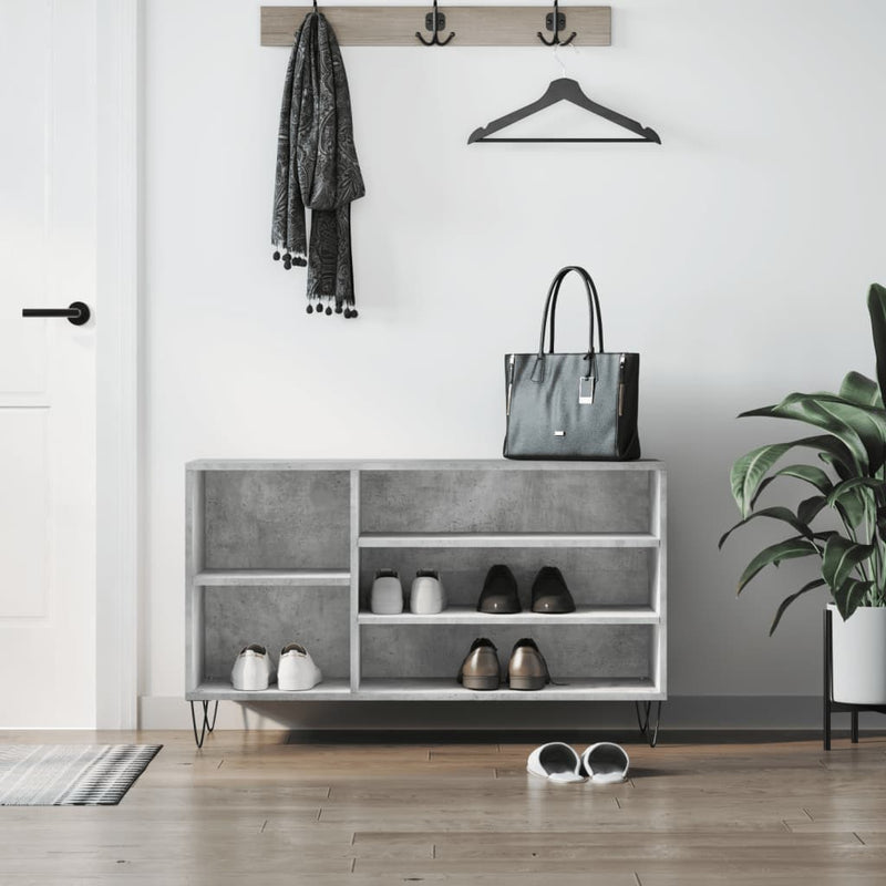 Schoenenkast 102X36X60 Cm Bewerkt Hout