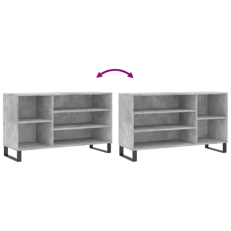 Schoenenkast 102X36X60 Cm Bewerkt Hout