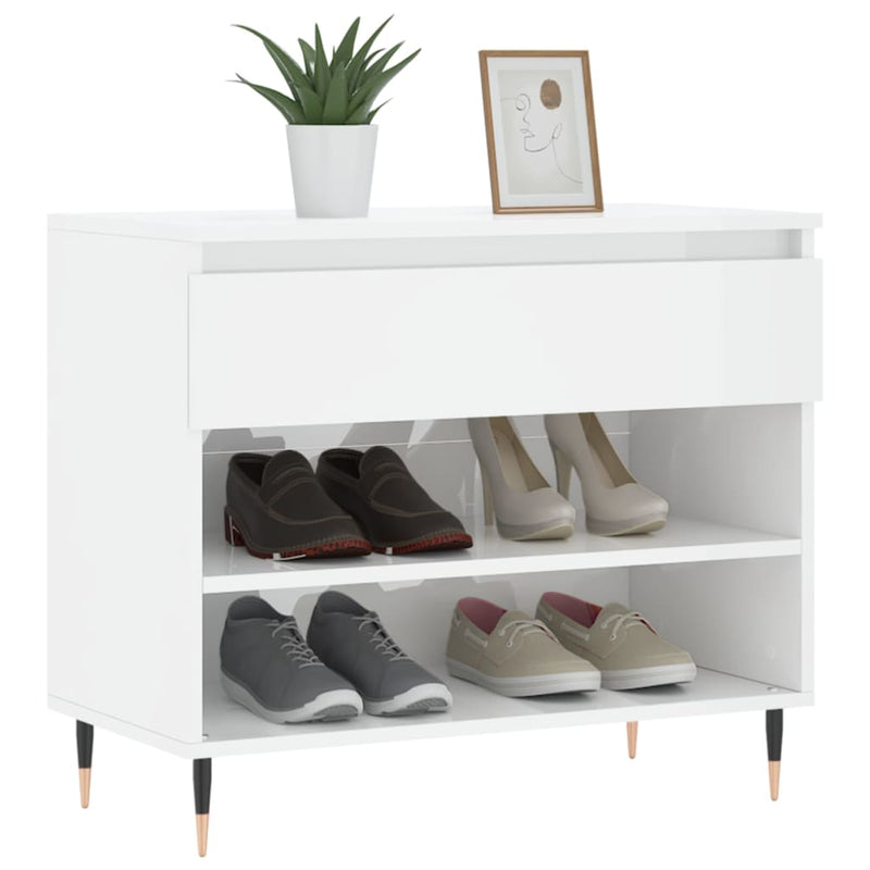 Schoenenkast 70X36X60 Cm Bewerkt Hout