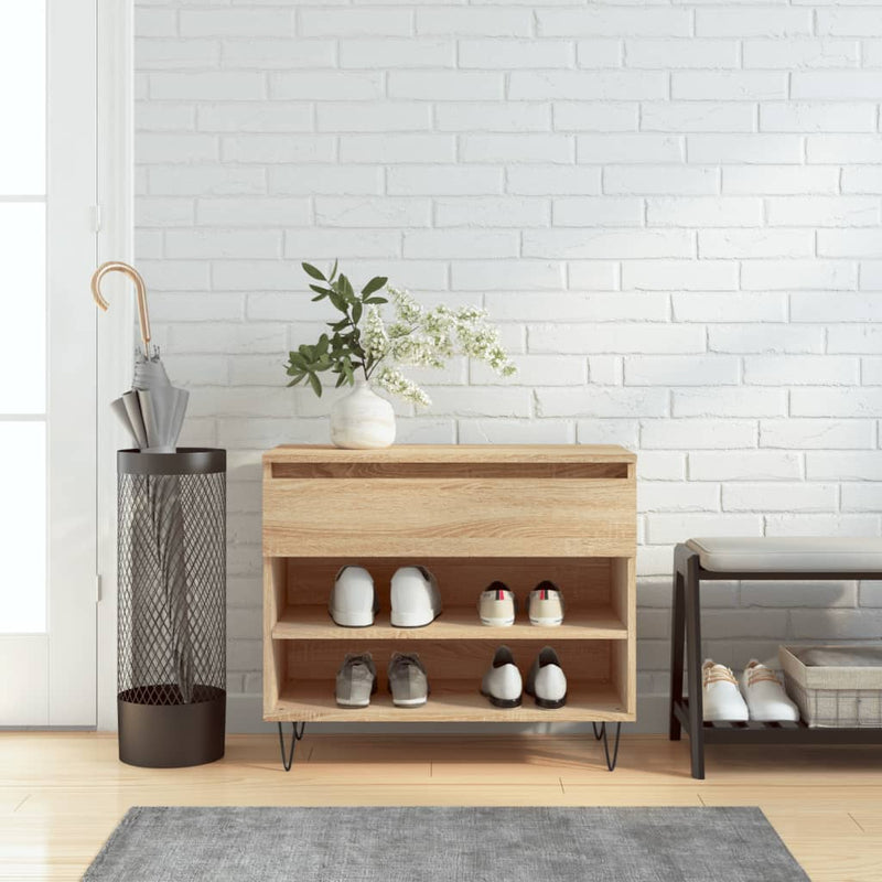 Schoenenkast 70X36X60 Cm Bewerkt Hout
