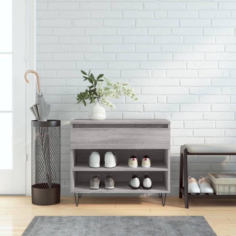 Schoenenkast 70X36X60 Cm Bewerkt Hout