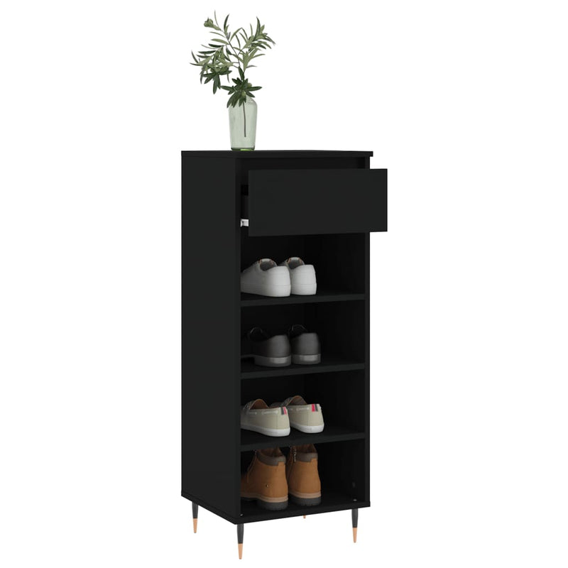 Schoenenkast 40X36X105 Cm Bewerkt Hout