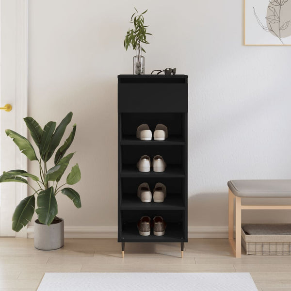 Schoenenkast 40X36X105 Cm Bewerkt Hout