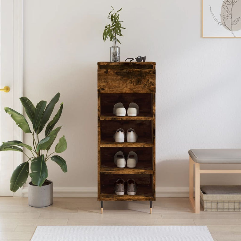 Schoenenkast 40X36X105 Cm Bewerkt Hout