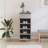 Schoenenkast 40X36X105 Cm Bewerkt Hout