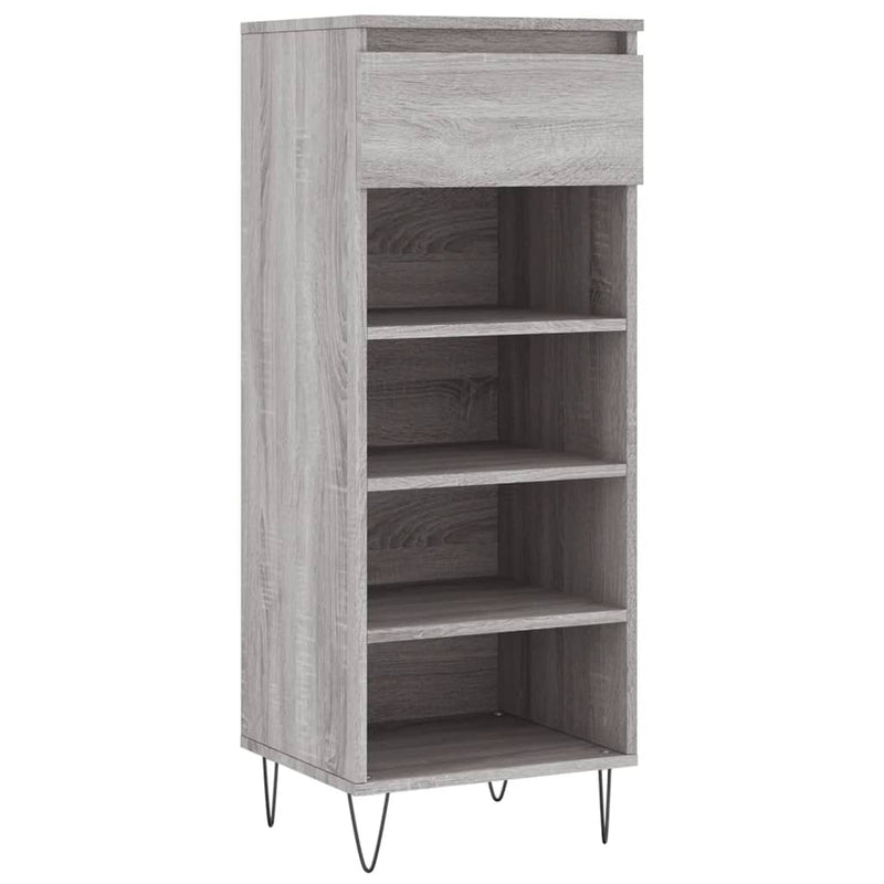 Schoenenkast 40X36X105 Cm Bewerkt Hout