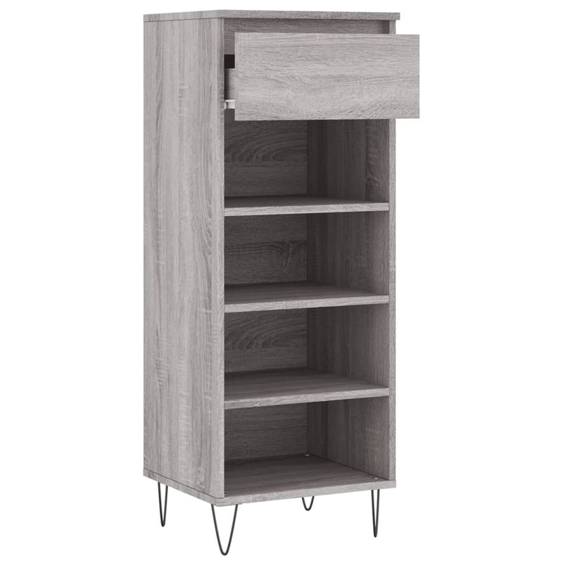 Schoenenkast 40X36X105 Cm Bewerkt Hout