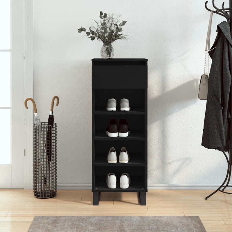 Schoenenkast 40X36X105 Cm Bewerkt Hout