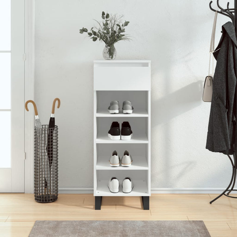 Schoenenkast 40X36X105 Cm Bewerkt Hout