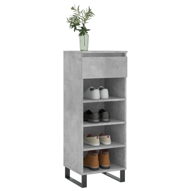 Schoenenkast 40X36X105 Cm Bewerkt Hout