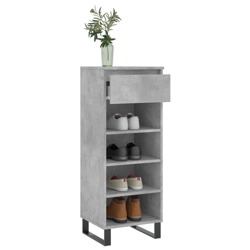 Schoenenkast 40X36X105 Cm Bewerkt Hout