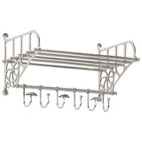 Bagagerek Met Kleerhangers Wandmontage Aluminium