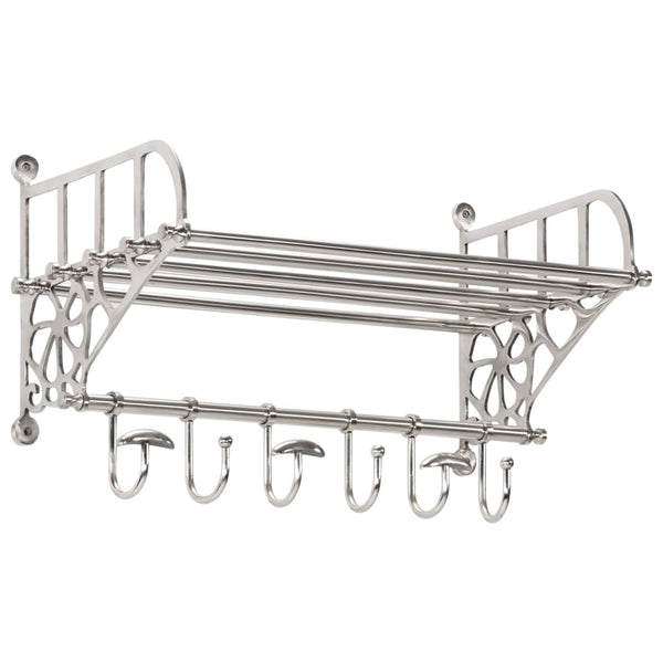 Bagagerek Met Kleerhangers Wandmontage Aluminium