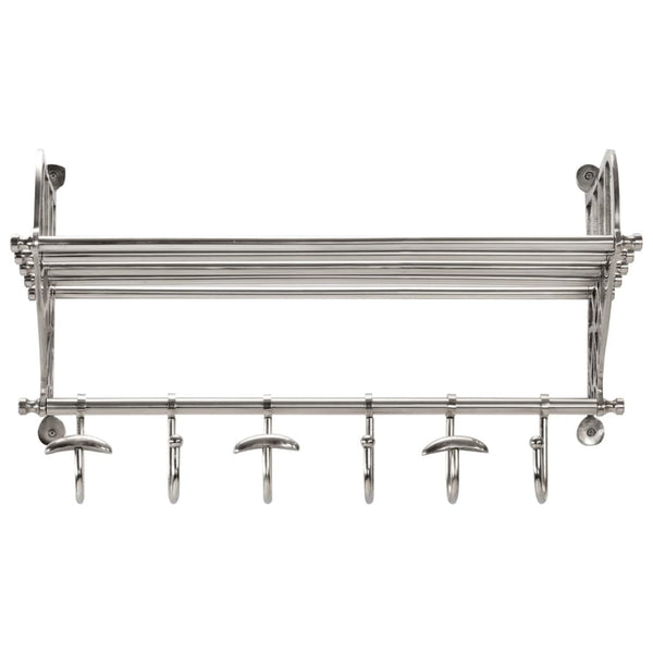 Bagagerek Met Kleerhangers Wandmontage Aluminium