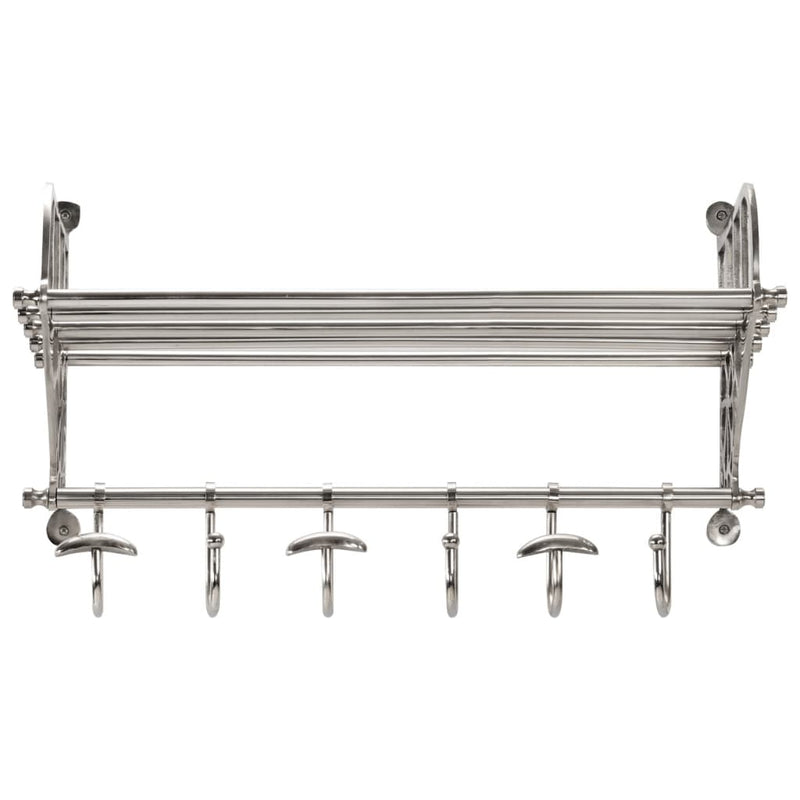 Bagagerek Met Kleerhangers Wandmontage Aluminium