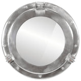 Wandspiegel Patrijspoort Ø38 Cm Aluminium En Glas