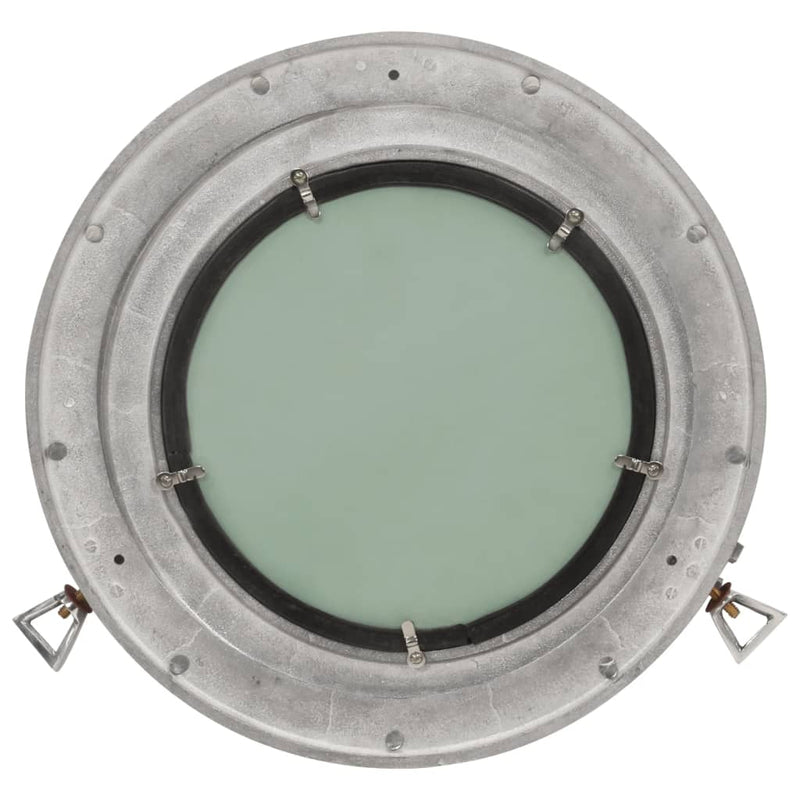 Wandspiegel Patrijspoort Ø38 Cm Aluminium En Glas