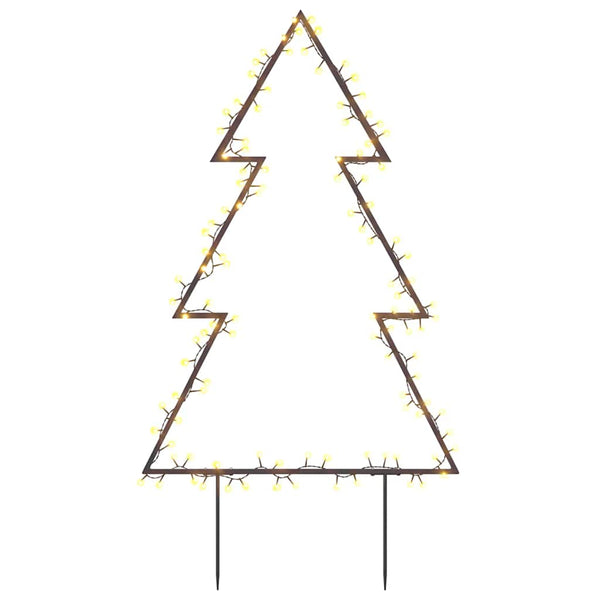 Kerstverlichting Kerstboom Met Grondpinnen 115 Led's 90 Cm Groen