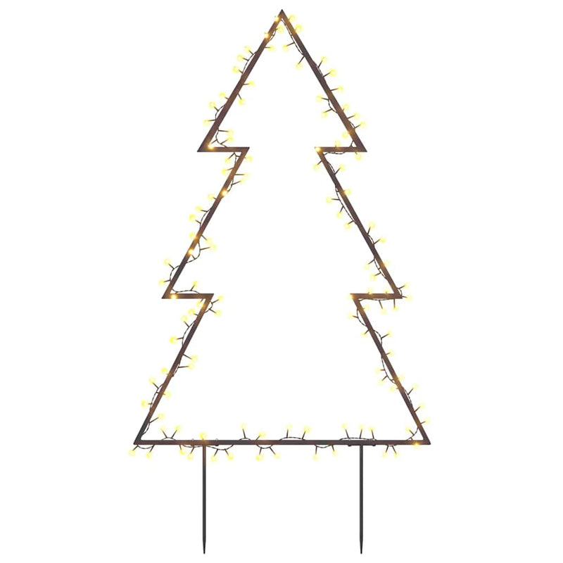 Kerstverlichting Kerstboom Met Grondpinnen 115 Led's 90 Cm Groen