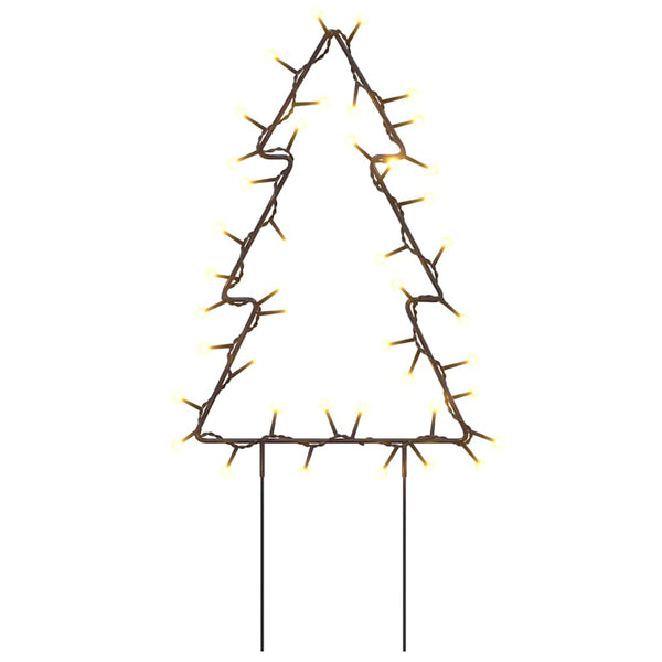 Kerstverlichting Kerstboom Met Grondpinnen 50 Led's 30 Cm