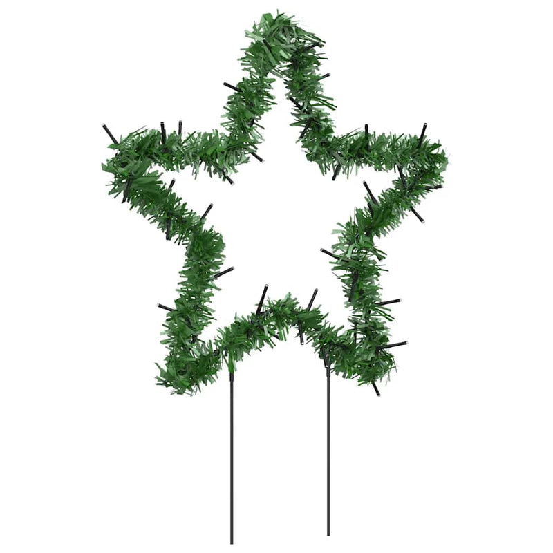 Kerstverlichting Ster Met Grondpinnen 50 Led's 29 Cm