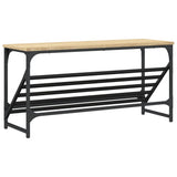 Schoenenrek 90X30X Bewerkt Hout Kleurig Sonoma Eiken
