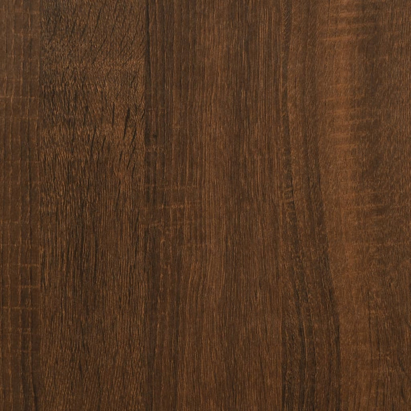 Schoenenrek 60X30X Bewerkt Hout Bruin Eikenkleur