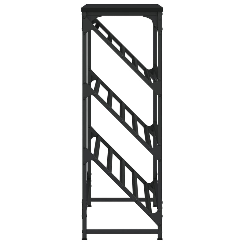 Schoenenrek 90X30X Bewerkt Hout Zwart