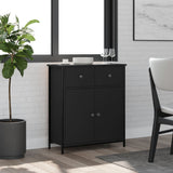 Dressoir 70X30X80 Cm Bewerkt Hout En Staal Kleurig