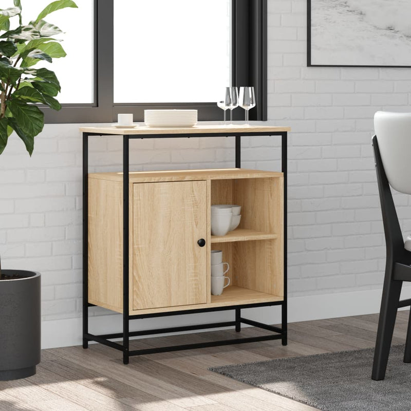 Dressoir 69 X 35 X 80 Cm Bewerkt Hout