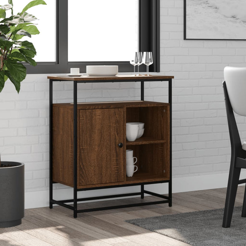 Dressoir 69 X 35 X 80 Cm Bewerkt Hout