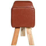 Gymbok Echt Leer Bruin