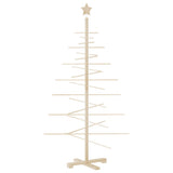 Kerstdecoratie Kerstboom Massief Grenenhout Naturel (Onafgewerkt)