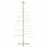 Kerstdecoratie Kerstboom Massief Grenenhout Naturel (Onafgewerkt)