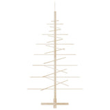 Kerstdecoratie Kerstboom Massief Grenenhout Naturel (Onafgewerkt)