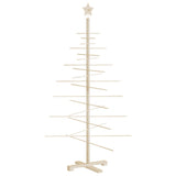 Kerstdecoratie Kerstboom Massief Grenenhout Naturel (Onafgewerkt)