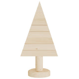 Kerstdecoraties Kerstboom 2 St 30 Cm Massief Grenenhout Naturel (Onafgewerkt)