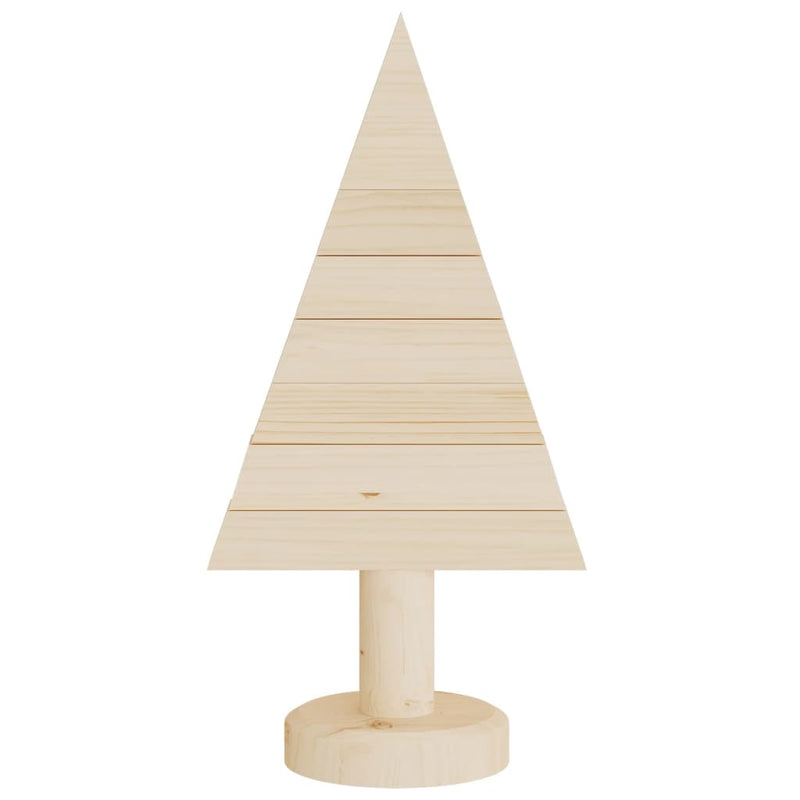 Kerstdecoraties Kerstboom 2 St 30 Cm Massief Grenenhout Naturel (Onafgewerkt)