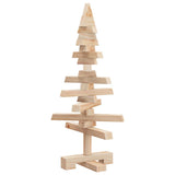 Kerstdecoratie Kerstboom Massief Grenenhout Naturel (Onafgewerkt)