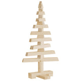 Kerstdecoratie Kerstboom Massief Grenenhout Naturel (Onafgewerkt)
