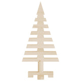 Kerstdecoratie Kerstboom Massief Grenenhout Naturel (Onafgewerkt)