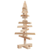 Kerstdecoratie Kerstboom Massief Grenenhout Naturel (Onafgewerkt)