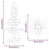 Kerstdecoratie Kerstboom Massief Grenenhout Naturel (Onafgewerkt)