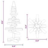 Kerstdecoratie Kerstboom Massief Grenenhout Naturel (Onafgewerkt)