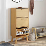 Schoenenkast Olden 55X35X Grenenhout Bruin