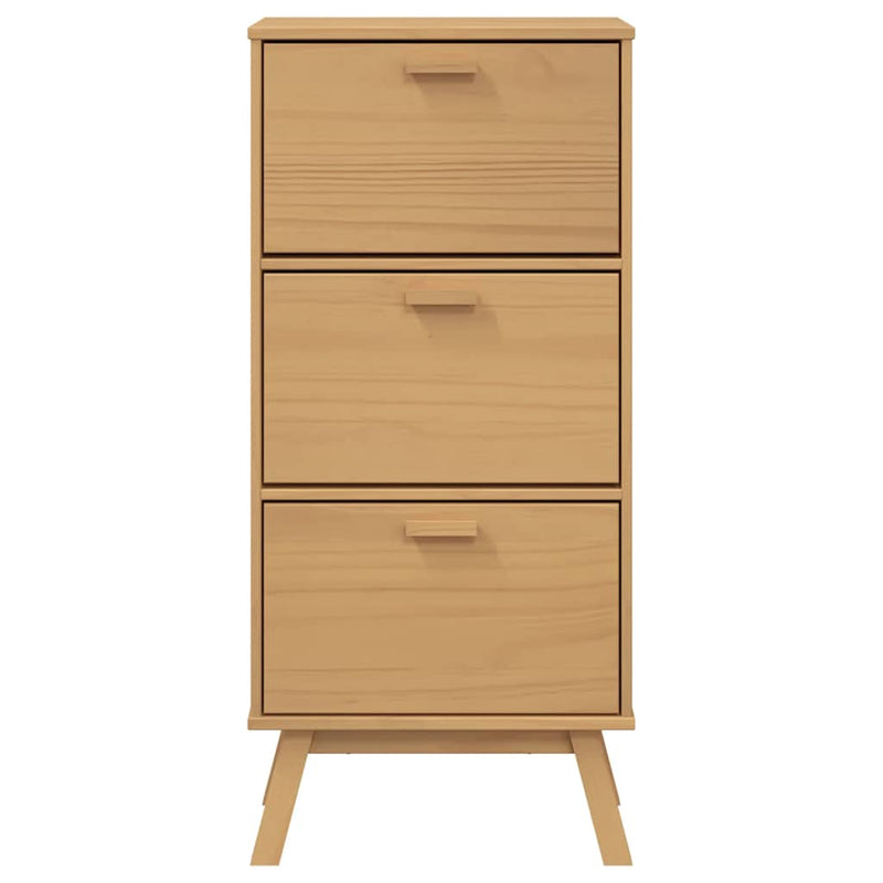 Schoenenkast Olden 55X35X Grenenhout Bruin