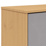 Schoenenkast Olden 55X35X Grenenhout Grijs En Bruin
