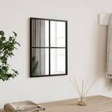 Wandspiegels 2 St 100X60 Cm Metaal Zwart
