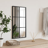 Wandspiegels 2 St 100X60 Cm Metaal Zwart